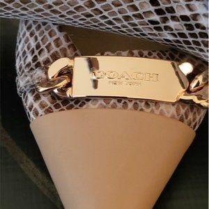 AUTHENIC SNAKE SKIN COACH HEELS